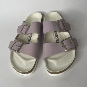 Lavender Leather Birkenstocks